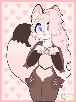 Thigh-up with simple background (OC owned by unicorgi)